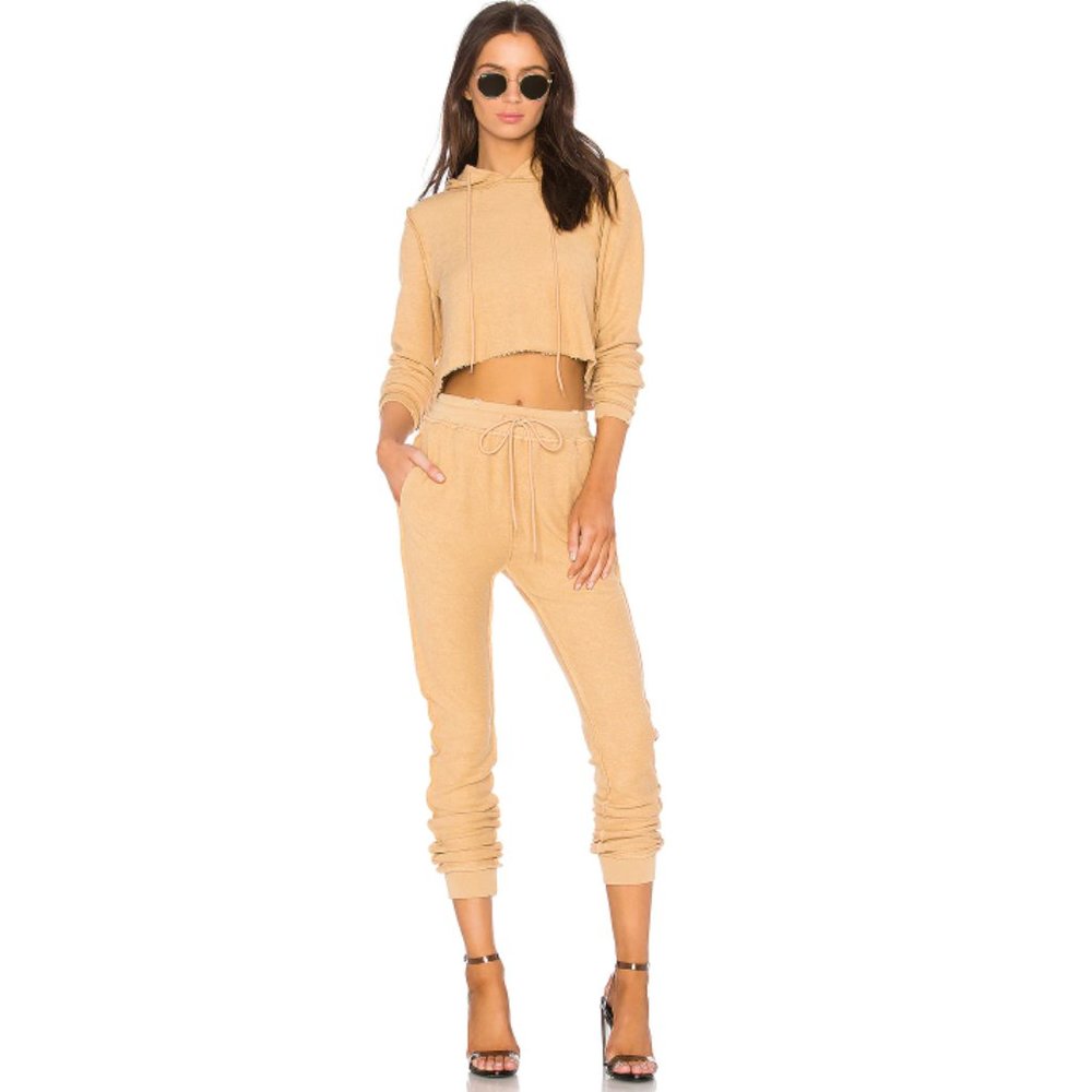 Tan Sweatsuit by DANIELLE GUIZIO. Size L.